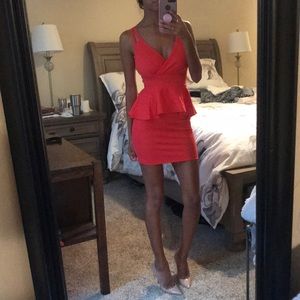 Bright orange/redish dress